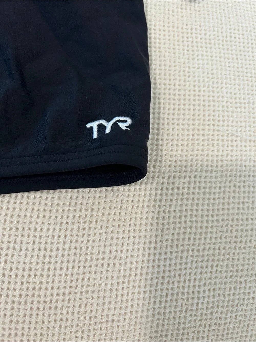 TYR Men's TYReco Square Leg Swimsuit, Black, Size 34, NWT